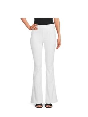SPANX White Pull on Flared jeans medium